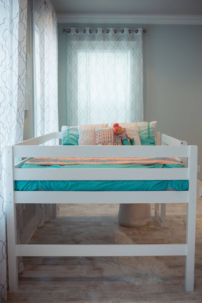 Hudson Full Loft Bed with Slide Custom Kids Furniture