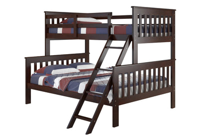 Hunter Twin over Full Cappuccino Bunk Bed Custom Kids Furniture