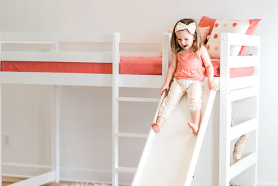 Harper Twin Loft Bed with Slide Custom Kids Furniture