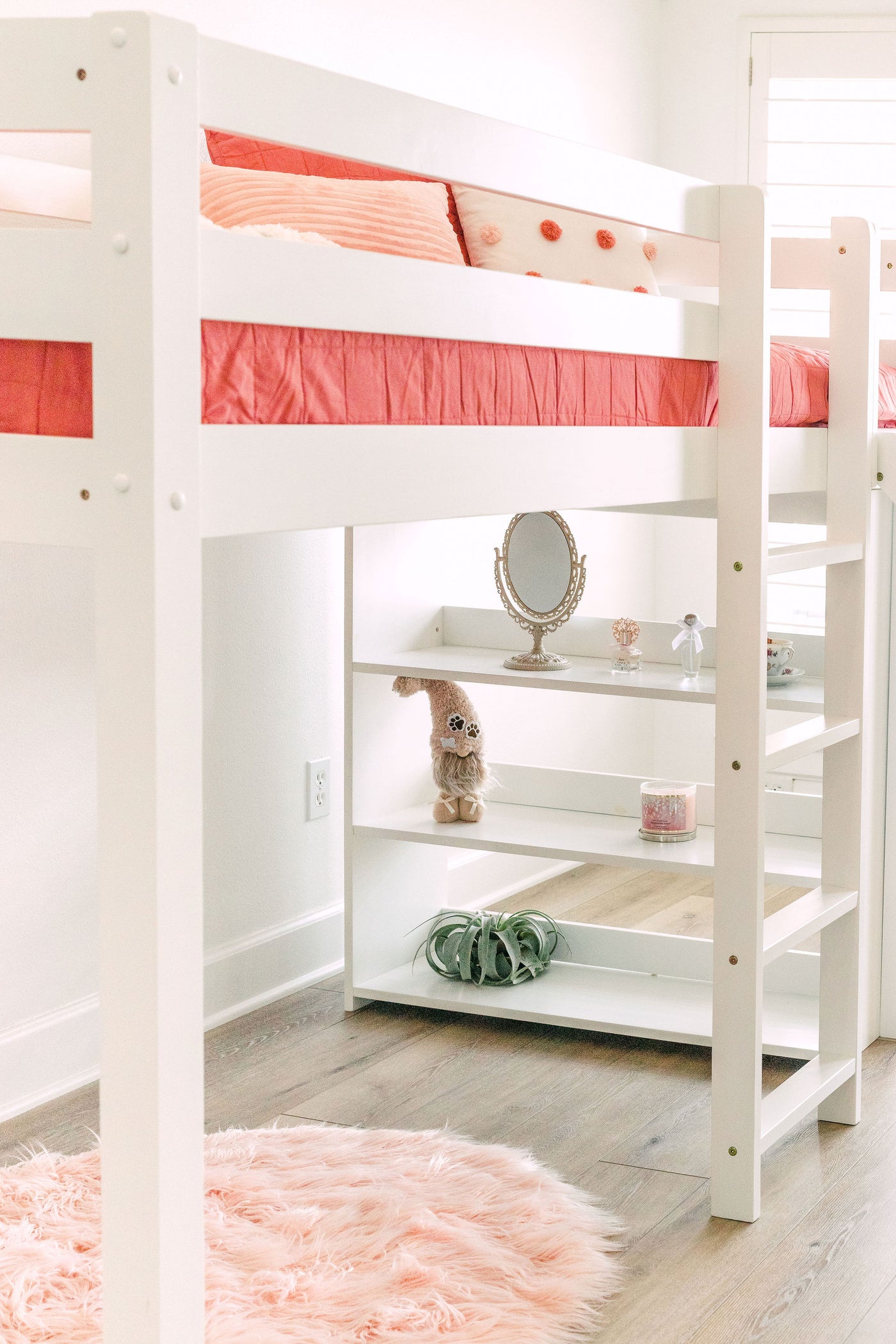 Harper Twin Loft Bed with Slide Custom Kids Furniture