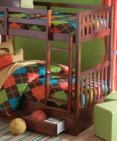 Isla Twin Bunk Bed with Storage Custom Kids Furniture