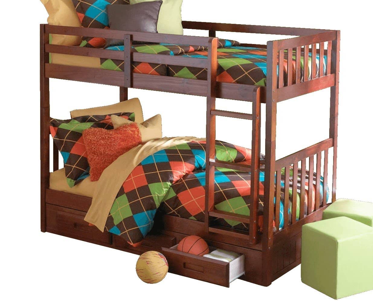 Isla Twin Bunk Bed with Storage Custom Kids Furniture