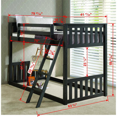 Jace Floor Bunk Bed Custom Kids Furniture