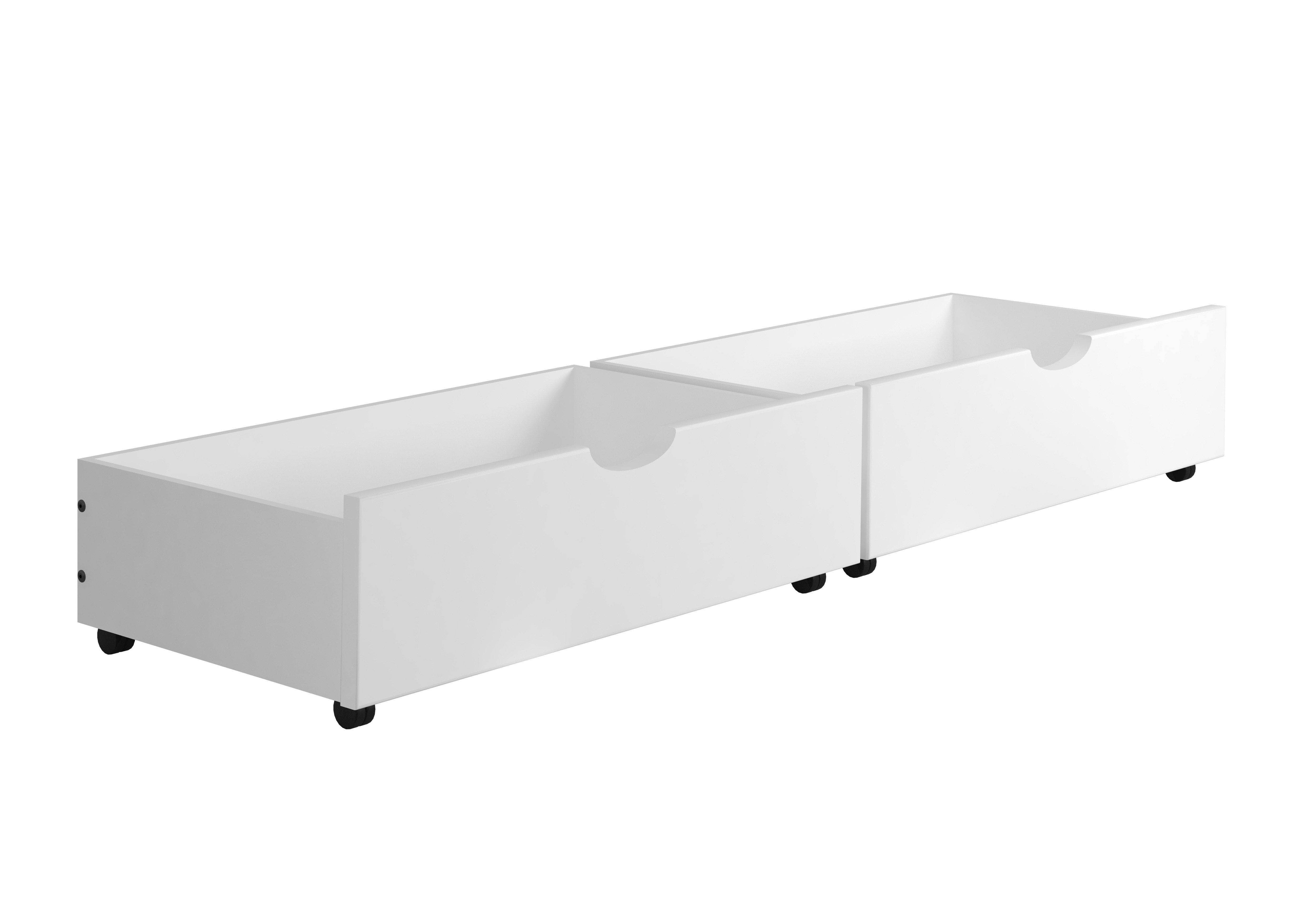 under bed dresser Joseph Under-Bed Storage Drawers in White / Custom Kids Furniture