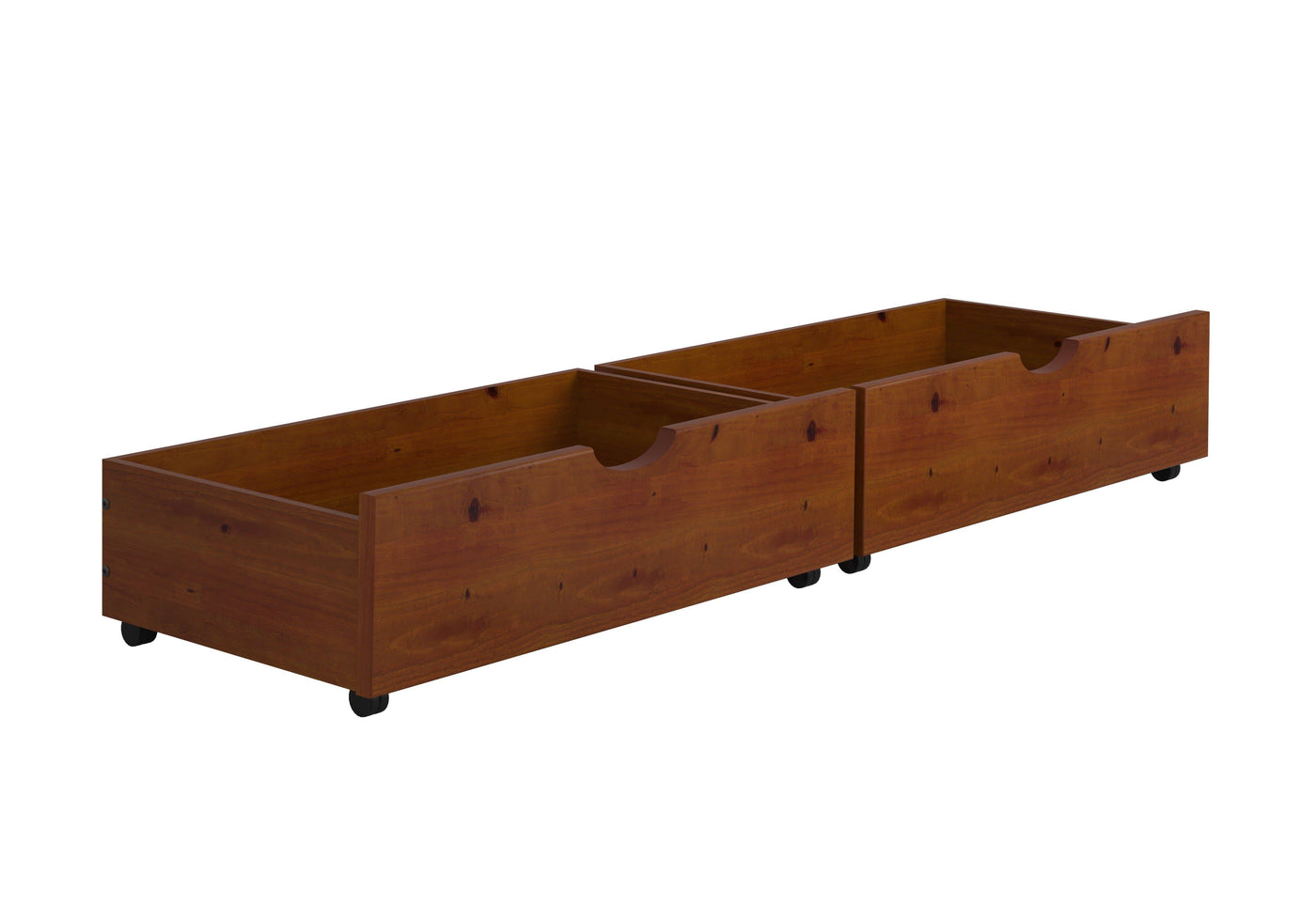 Joseph Under-bed Storage Drawers in Light Espresso Custom Kids Furniture