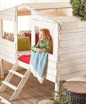 Liam White Club House Loft Bed Custom Kids Furniture