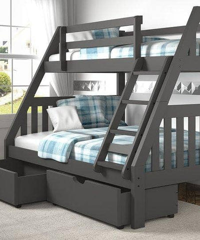 Lila Modern Bunk Bed with Storage Custom Kids Furniture