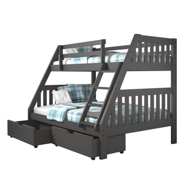 Lila Modern Bunk Bed with Storage Custom Kids Furniture