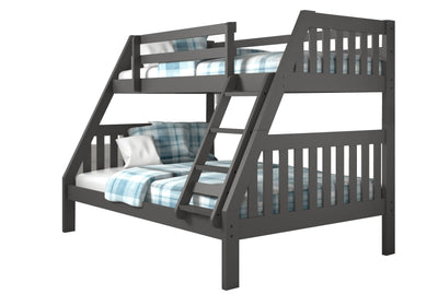 Lila Modern Bunk Bed with Trundle Custom Kids Furniture