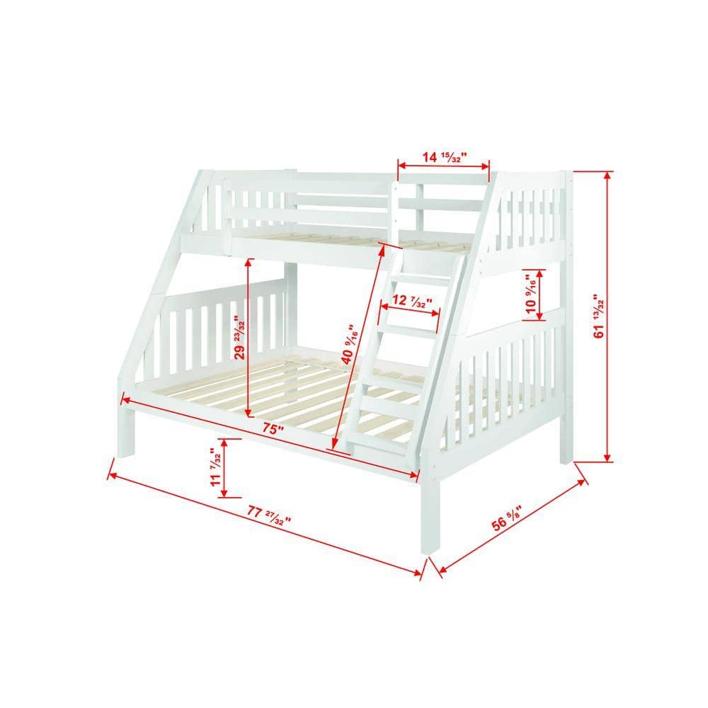 Double Bunk Bed Dimensions Cerys Kids Bunk Bed Frame (UK Small Double)