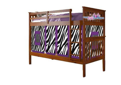 Lucy Espresso Bunk Bed for Girls Custom Kids Furniture