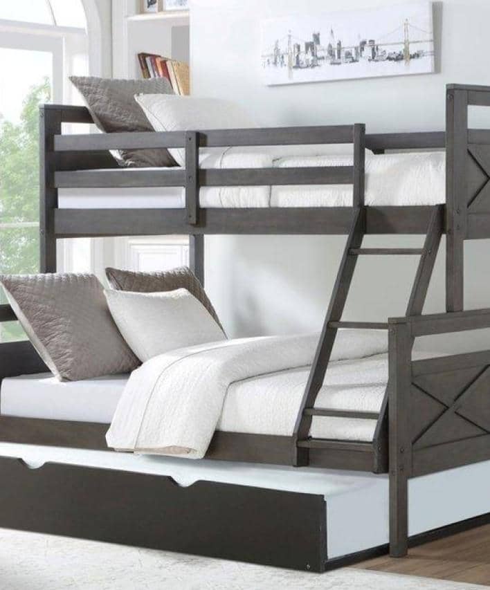 Lulu Bunk Bed with Trundle Custom Kids Furniture