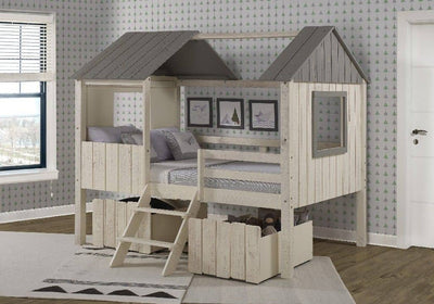 Luna Low House Loft Bed Custom Kids Furniture