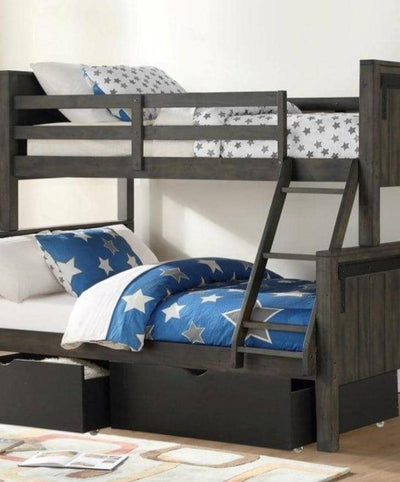 Mac Modern Bunk Bed with Storage Custom Kids Furniture