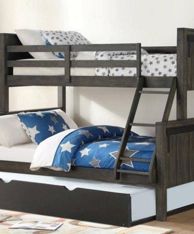 Mac Modern Bunk Bed with Trundle Custom Kids Furniture