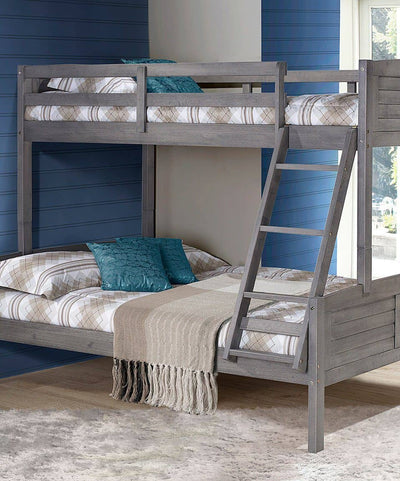 Madison Gray Twin over Full Bunk Bed Custom Kids Furniture