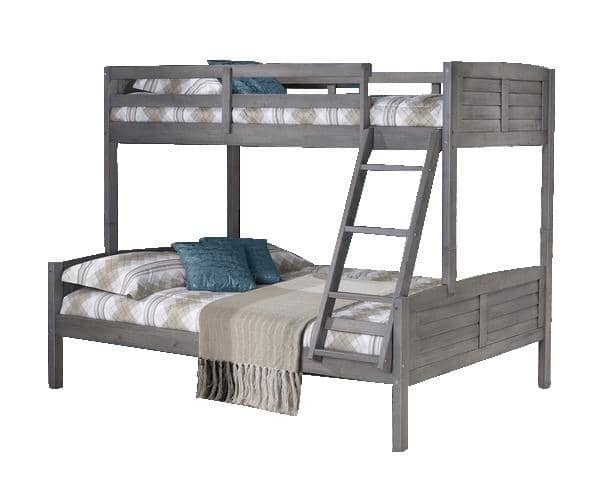 Madison Gray Twin over Full Bunk Bed Custom Kids Furniture