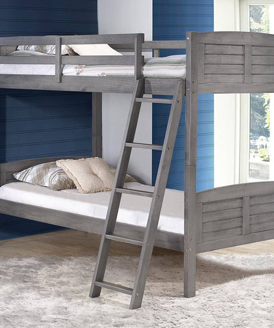 Madison Gray Twin over Twin Bunk Bed Custom Kids Furniture