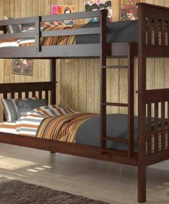Mason Cappuccino Twin Bunkbed Custom Kids Furniture
