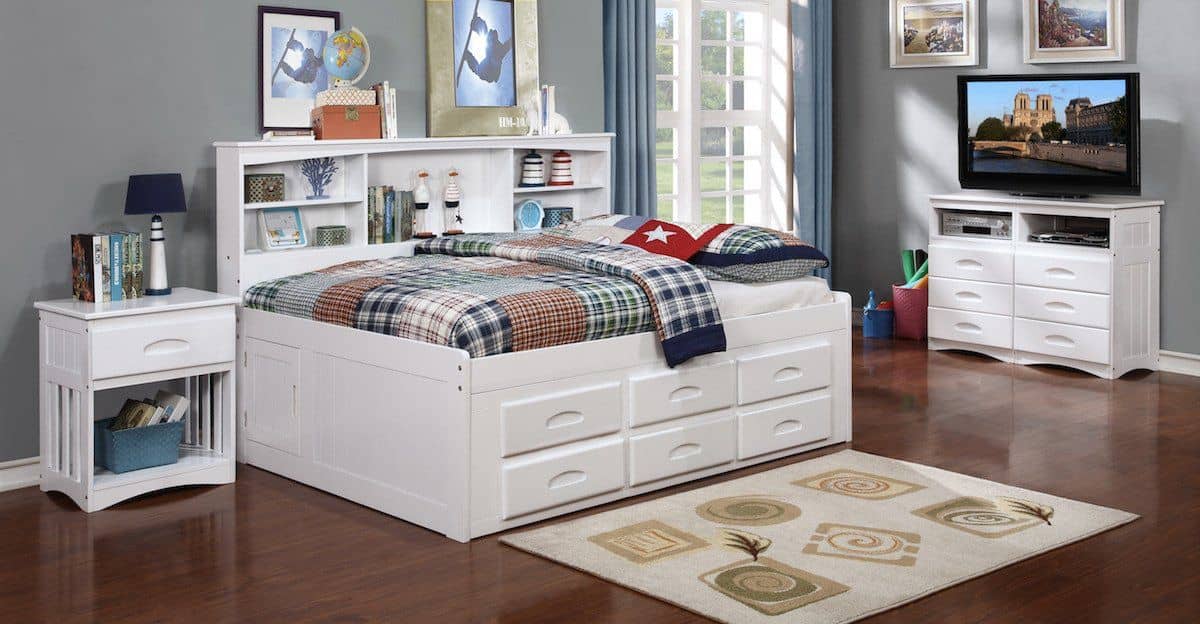 Maya Full Size Bed with Storage Custom Kids Furniture