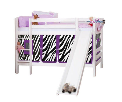 Olivia Bunk Bed with Slide and Tent for Girls Custom Kids Furniture