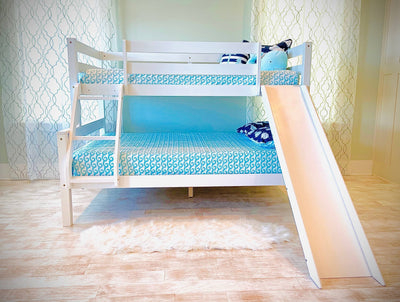 Reese Twin over Full Bunk Bed with Slide Custom Kids Furniture