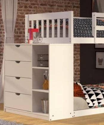 Sadie White Bunk Bed Custom Kids Furniture