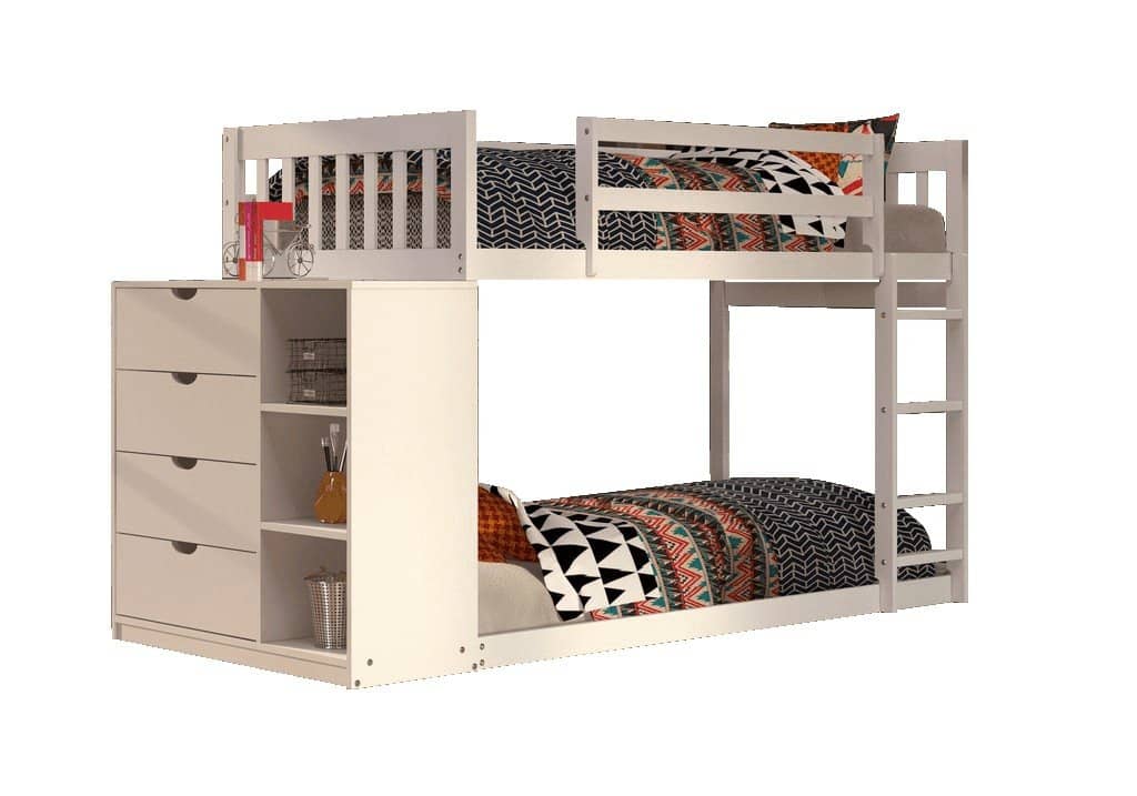 Sadie White Bunk Bed Custom Kids Furniture