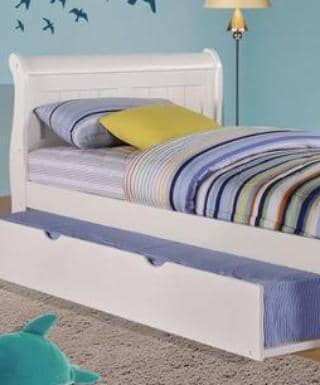 Scarlett Twin Sleigh Bed with Trundle Custom Kids Furniture