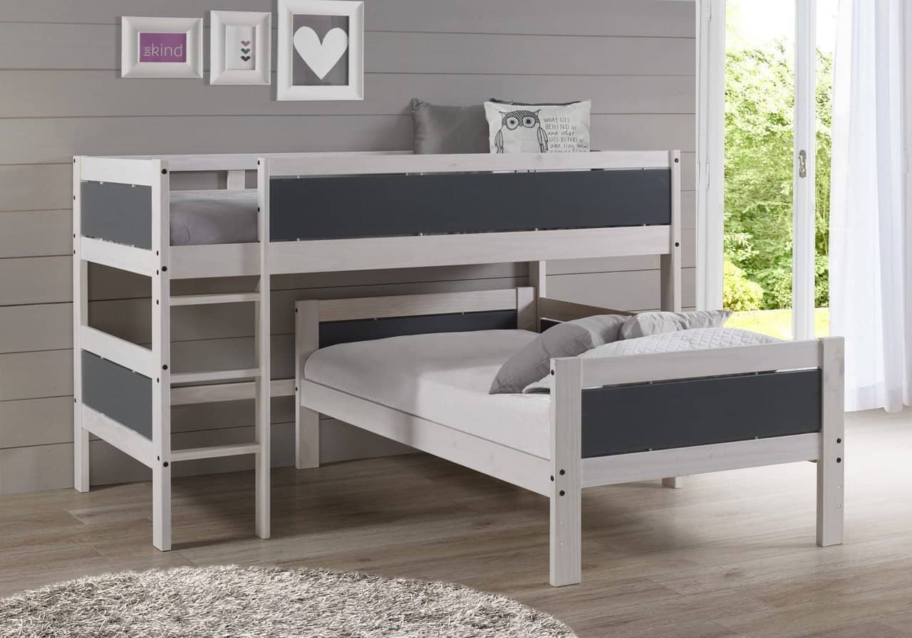 Stormi L Shaped Bunk Bed  Custom Kids Furniture