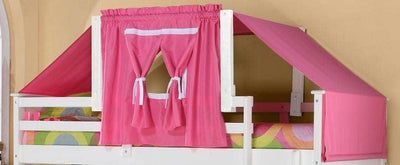 Taylor Tent Kit in Pink, White Wood Custom Kids Furniture
