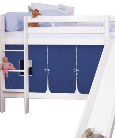 Theodore Bunk Bed with Slide and Tent for Boys Custom Kids Furniture