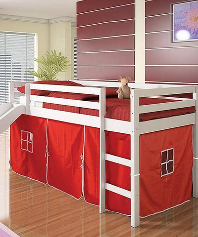 Thomas Kids Bed with Slide and Red Tent Custom Kids Furniture