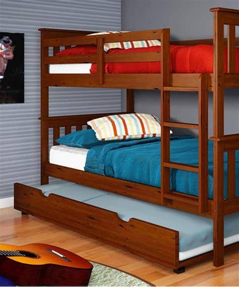 William Bunk Bed for Kids with Trundle Custom Kids Furniture