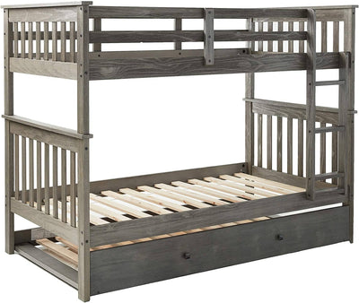 Zoe Modern Bunk Bed with Trundle Custom Kids Furniture
